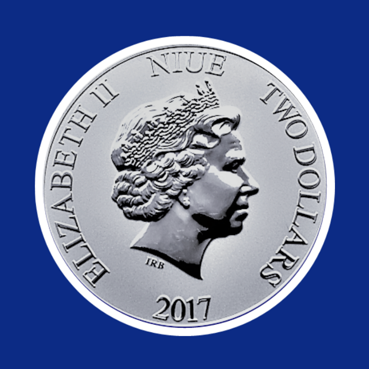 2017 NIUE $2 WILLIE STEAMBOAT - 1 OZ SILVER COIN - OBVERSE 2017 NIUE $2 WILLIE STEAMBOAT - 1 OZ SILVER COIN - OBVERSE