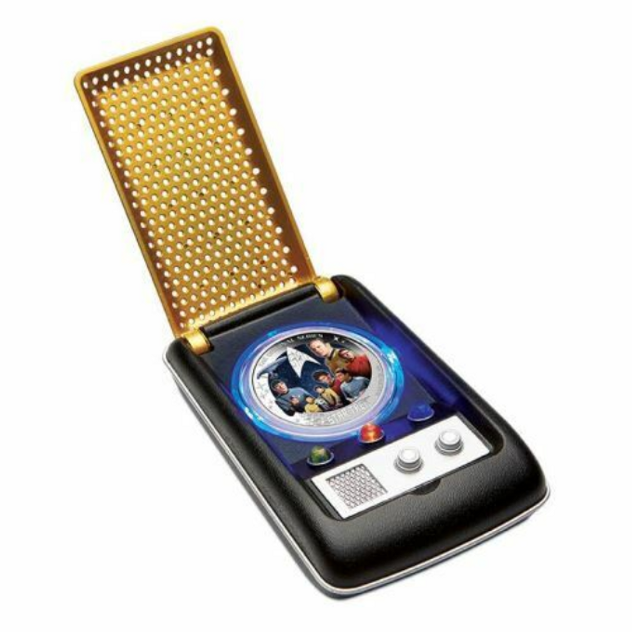 2016 TUVALU $2 STAR TREK THE ORIGINAL SERIES - CREW OF THE U.S.S. ENTERPRISE NCC-1701 - 2 OZ SILVER PROOF COIN - COMMUNICATER DISPLAY CASE OPEN 2016 TUVALU $2 STAR TREK THE ORIGINAL SERIES - CREW OF THE U.S.S. ENTERPRISE NCC-1701 - 2 OZ SILVER PROOF COIN - COMMUNICATER DISPLAY CASE OPEN