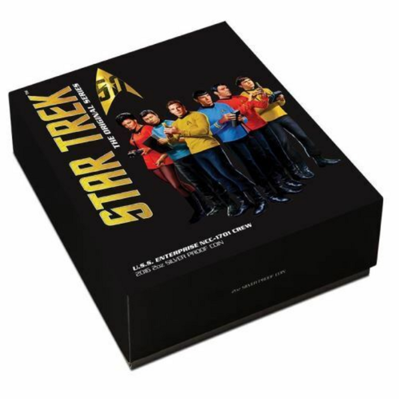2016 TUVALU $2 STAR TREK THE ORIGINAL SERIES - CREW OF THE U.S.S. ENTERPRISE NCC-1701 - 2 OZ SILVER PROOF COIN - OUTER BOX 2016 TUVALU $2 STAR TREK THE ORIGINAL SERIES - CREW OF THE U.S.S. ENTERPRISE NCC-1701 - 2 OZ SILVER PROOF COIN - OUTER BOX