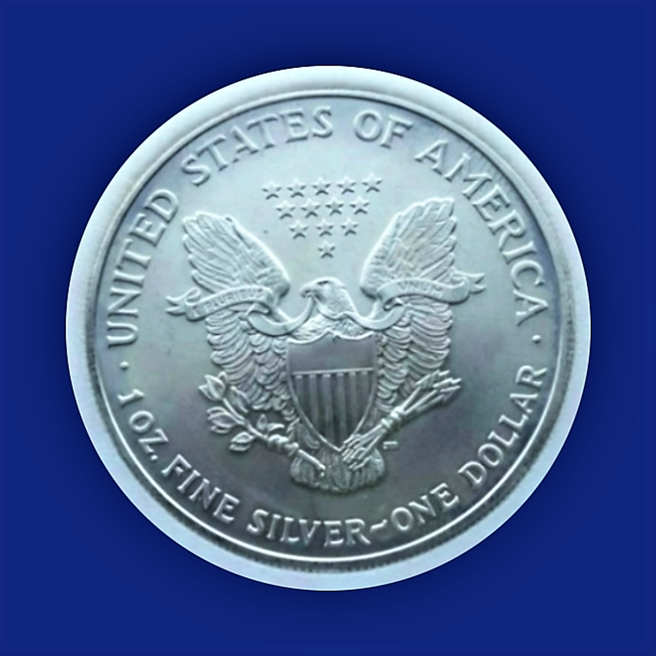 2005 $1 AMERICAN EAGLE 20TH EDITION COLORIZED 1 OZ SILVER COIN-2