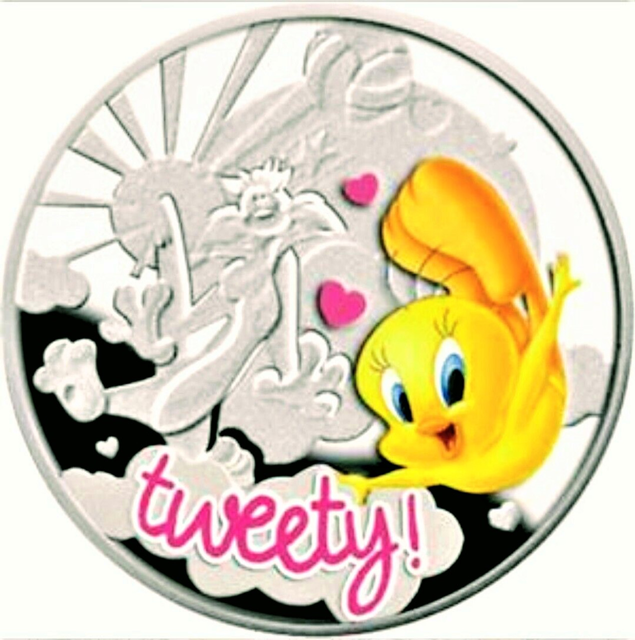 2013 NIUE $1 - TWEETY CARTOON PROOF SILVER COIN-2 2013 NIUE $1 - TWEETY CARTOON PROOF SILVER COIN-2