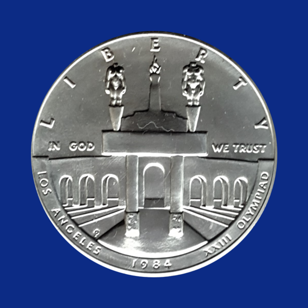 1984 $1 LOS ANGELES XXIII OLYMPIAD SILVER COIN - 26.66 GRAMS - 90% SILVER COMMEMORATIVE DOLLAR-2 1984 $1 LOS ANGELES XXIII OLYMPIAD SILVER COIN - 26.66 GRAMS - 90% SILVER COMMEMORATIVE DOLLAR-2