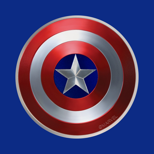 2016 FIJI $2 2 OZ CAPTAIN AMERICA DOMED SHIELD SILVER PROOF COIN 2016 FIJI $2 2 OZ CAPTAIN AMERICA DOMED SHIELD SILVER PROOF COIN