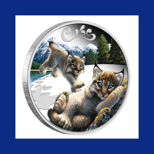 2016 TUVALU 50 CENTS THE CUBS LYNX - HALF OZ SILVER PROOF COIN - MINT PACKAGING 2016 TUVALU 50 CENTS THE CUBS LYNX - HALF OZ SILVER PROOF COIN - MINT PACKAGING