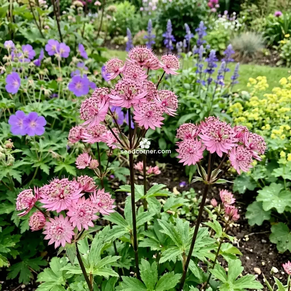 Astrantia Masterwort Purple Astrantia Major Seeds