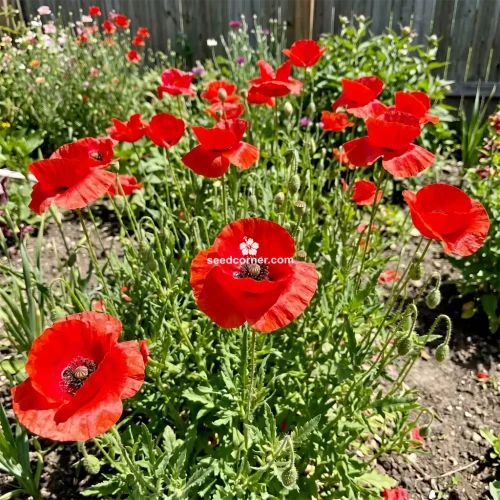 Red Corn Poppy American Legion Papaver Rhoeas Seeds
