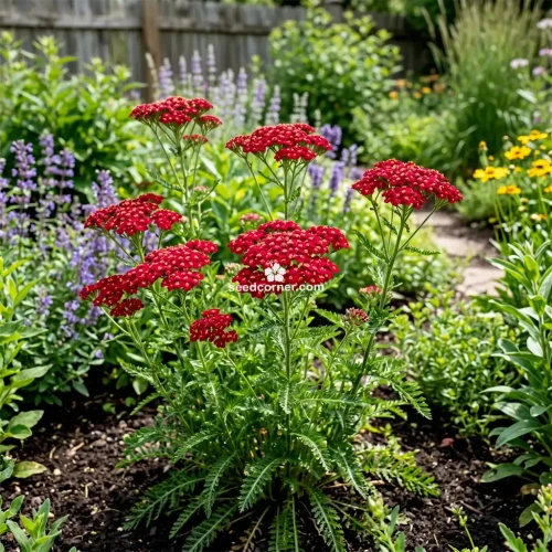 Yarrow Red Achillea Millefolium Rubrum Seeds