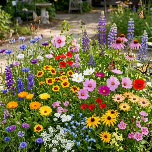 Wildflower Mix 3B Bee Bird Butterfly Seeds