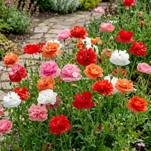 Shirley Poppy Double Mix Seeds Papaver Rhoeas Seeds