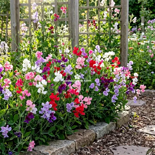Sweet Pea Bijou Mix Dwarf Lathyrus Odoratus Seeds 