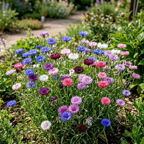 Cornflower Polka Dot Mix Dwarf Centaurea Cyanus Seeds