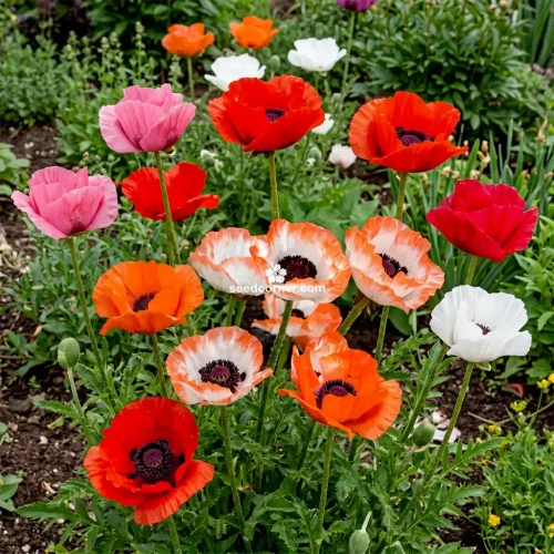  Oriental Poppy Mix Papaver Orientale Seeds 