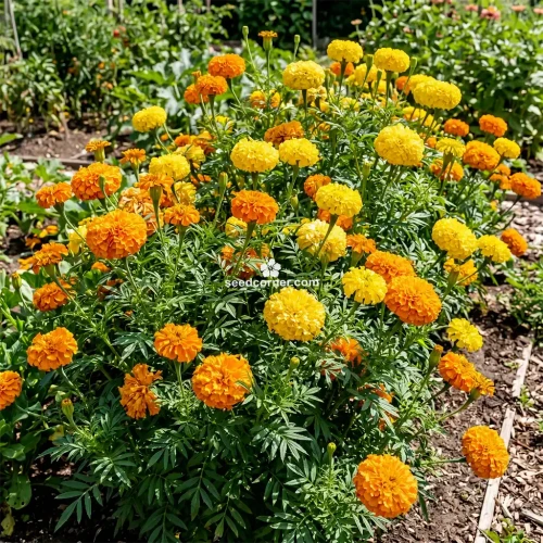 Marigold Crackerjack Mix Tagetes Erecta Seeds