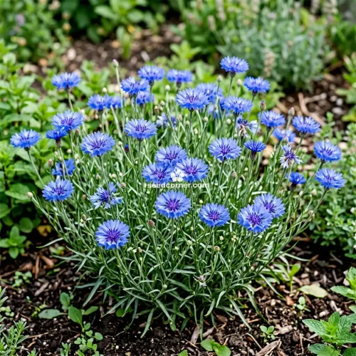 Cornflower Blue Dwarf Centaurea Cyanus Seeds