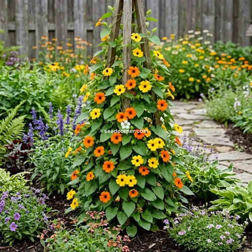 Black Eyed Susan Vine Thunbergia Alata Seeds