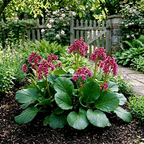 Bergenia Heartleaf Pigsqueak Bergenia Cordifolia Seeds