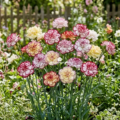 Carnation Chabaud Picotee Mix Dianthus Caryophyllus Seeds