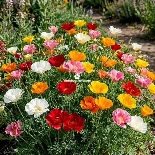 California Poppy Mission Bell Eschscholzia Californica Seeds