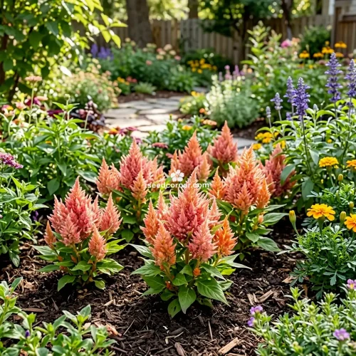 Celosia Nana Glitters Salmon Celosia Plumosa Seeds