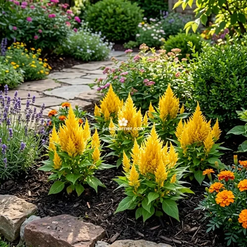 Celosia Nana Glitters Yellow Celosia Plumosa Seeds