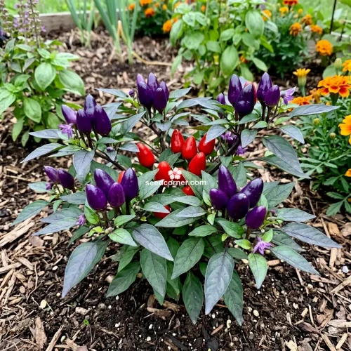 Chili Pepper Ornamental Filius Blue Capsicum Annuum Seeds