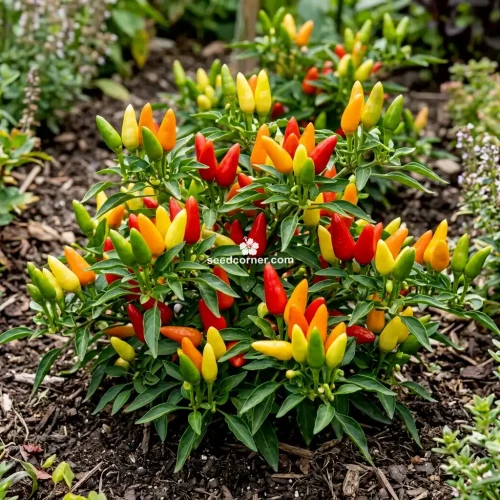 Chili Pepper Ornamental Prairie Fire Capsicum Annuum Seeds