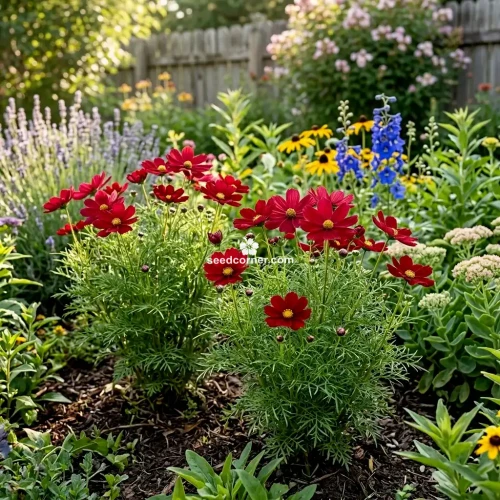 Cosmos Sonata Red Dwarf Cosmos Bipinnatus Seeds