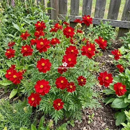 Cosmos Sulphur Ladybird Red Dwarf Cosmos Sulphureus Seeds 