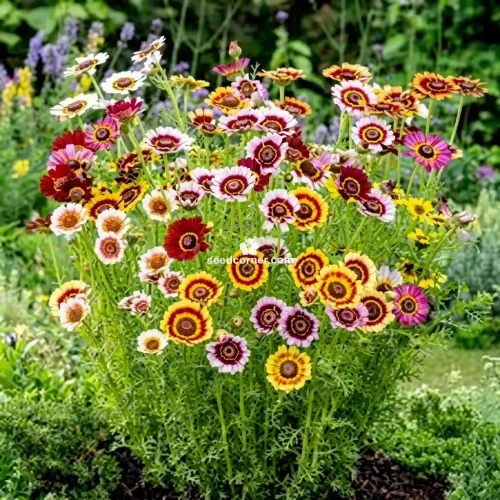 Daisy Painted Rainbow Mix Chrysanthemum Carinatum Seeds 
