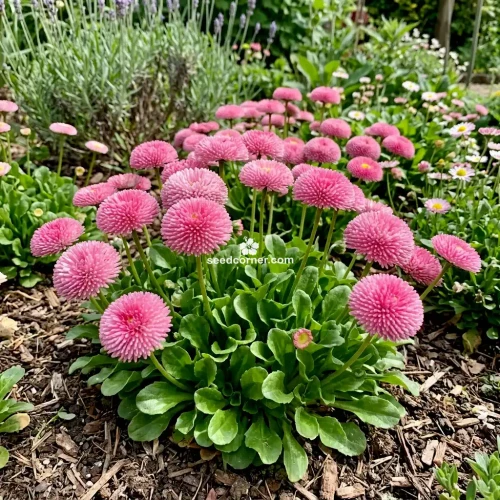English Daisy Rose Bellis Perennis Super Enorma Seeds 