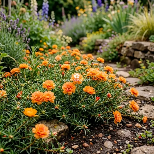 Moss Rose Orange Portulaca Grandiflora Seeds