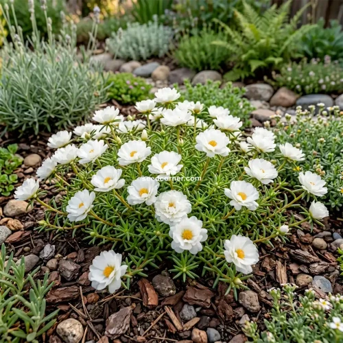 Moss Rose White Portulaca Grandiflora Seeds