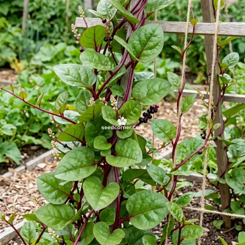 Malabar Spinach Red Stem Basella Rubra Seeds 
