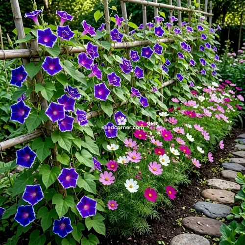 Morning Glory Japanese Blue Picotee Ipomoea Nil Seeds