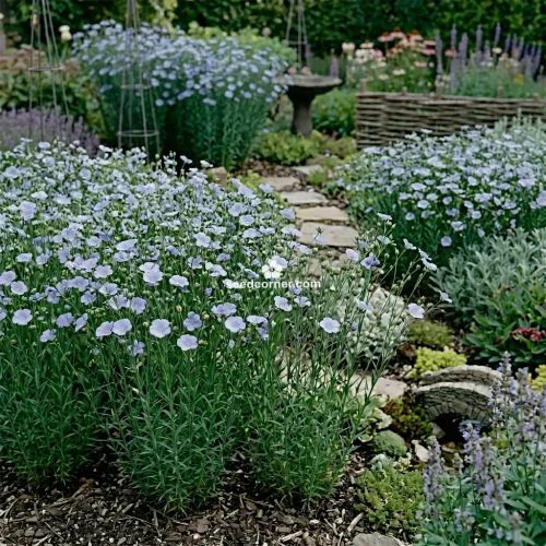 Flax Blue Annual Linum Usitatissimum Organic Seeds