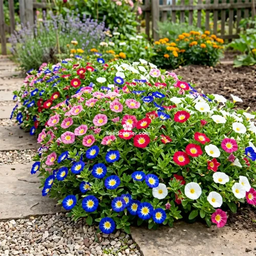 Morning Glory Dwarf Ensign Mix Convolvulus Tricolor Minor Seeds