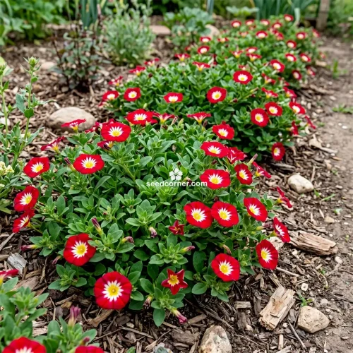 Morning Glory Dwarf Ensign Red Convolvulus Tricolor Minor Seeds