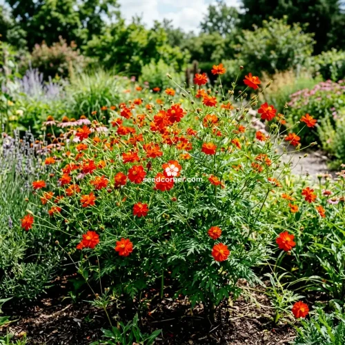 Cosmos Sulphur Ladybird Red Dwarf Cosmos Sulphureus Seeds 