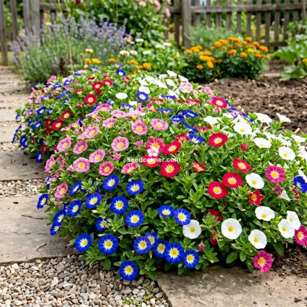 Morning Glory Dwarf Ensign Mix Convolvulus Tricolor Minor Seeds