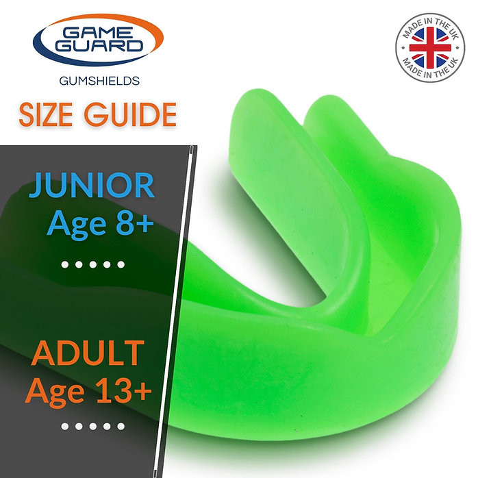 Game Guard Junior or Senior Sport Gum Shield Mouthguard