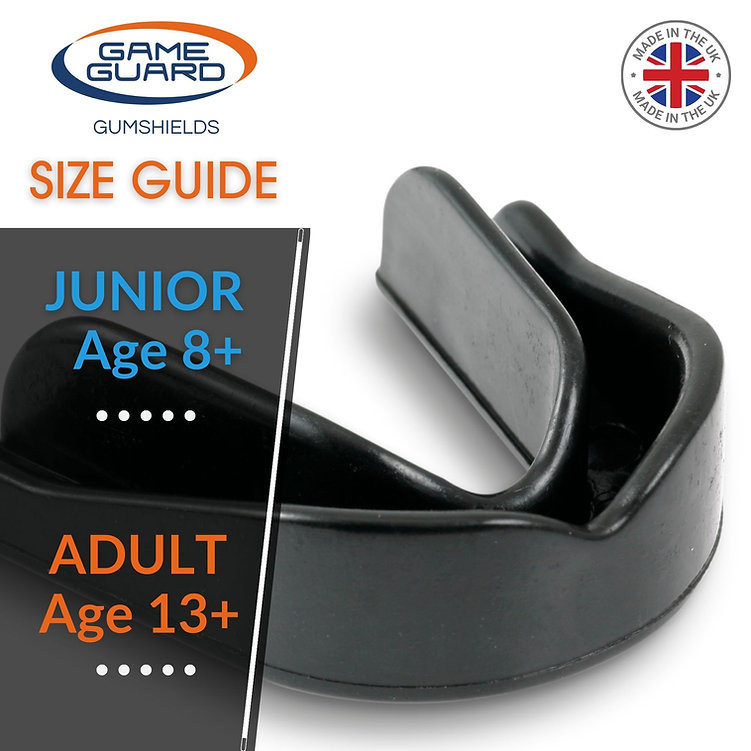 Game Guard Junior or Senior Sport Gum Shield Mouthguard