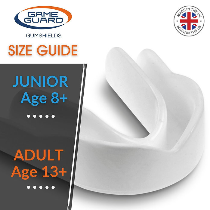 Game Guard Junior or Senior Sport Gum Shield Mouthguard