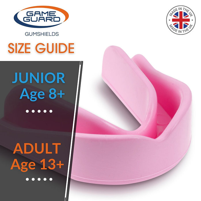 Game Guard Junior or Senior Sport Gum Shield Mouthguard