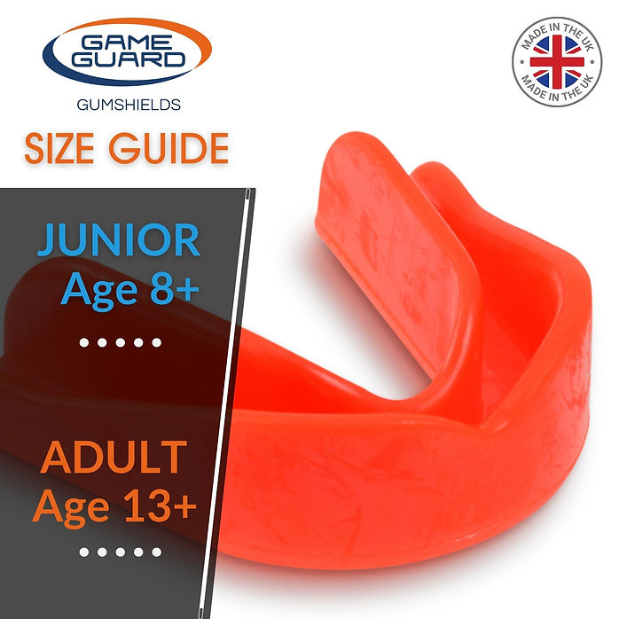 Game Guard Junior or Senior Sport Gum Shield Mouthguard