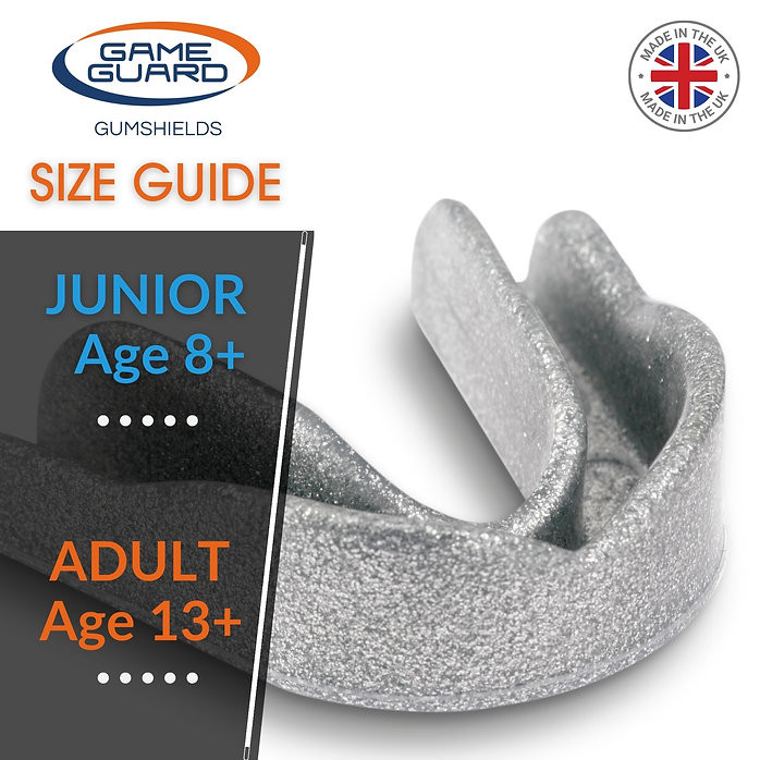 Game Guard Junior or Senior Sport Gum Shield Mouthguard