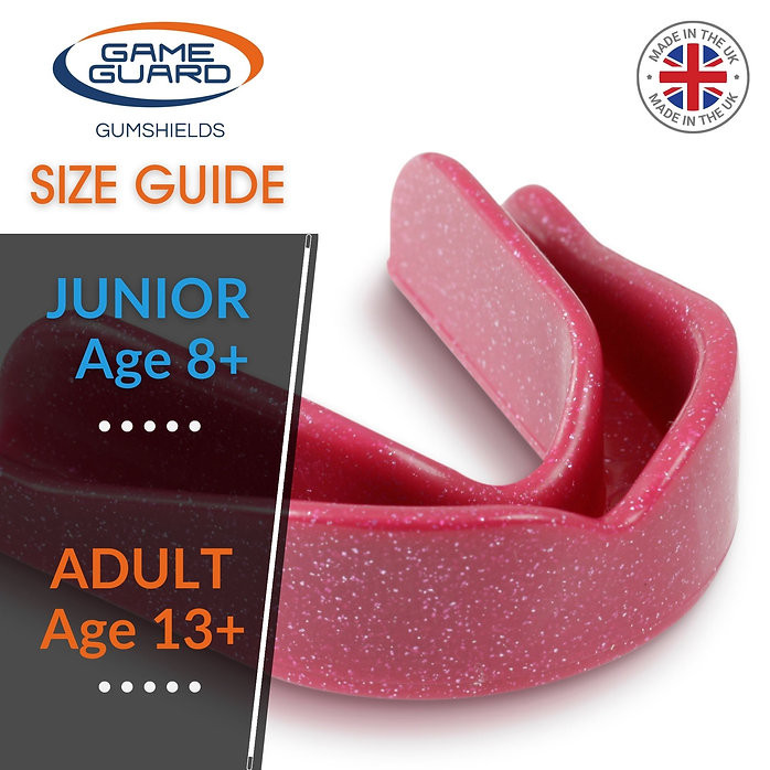 Game Guard Junior or Senior Sport Gum Shield Mouthguard