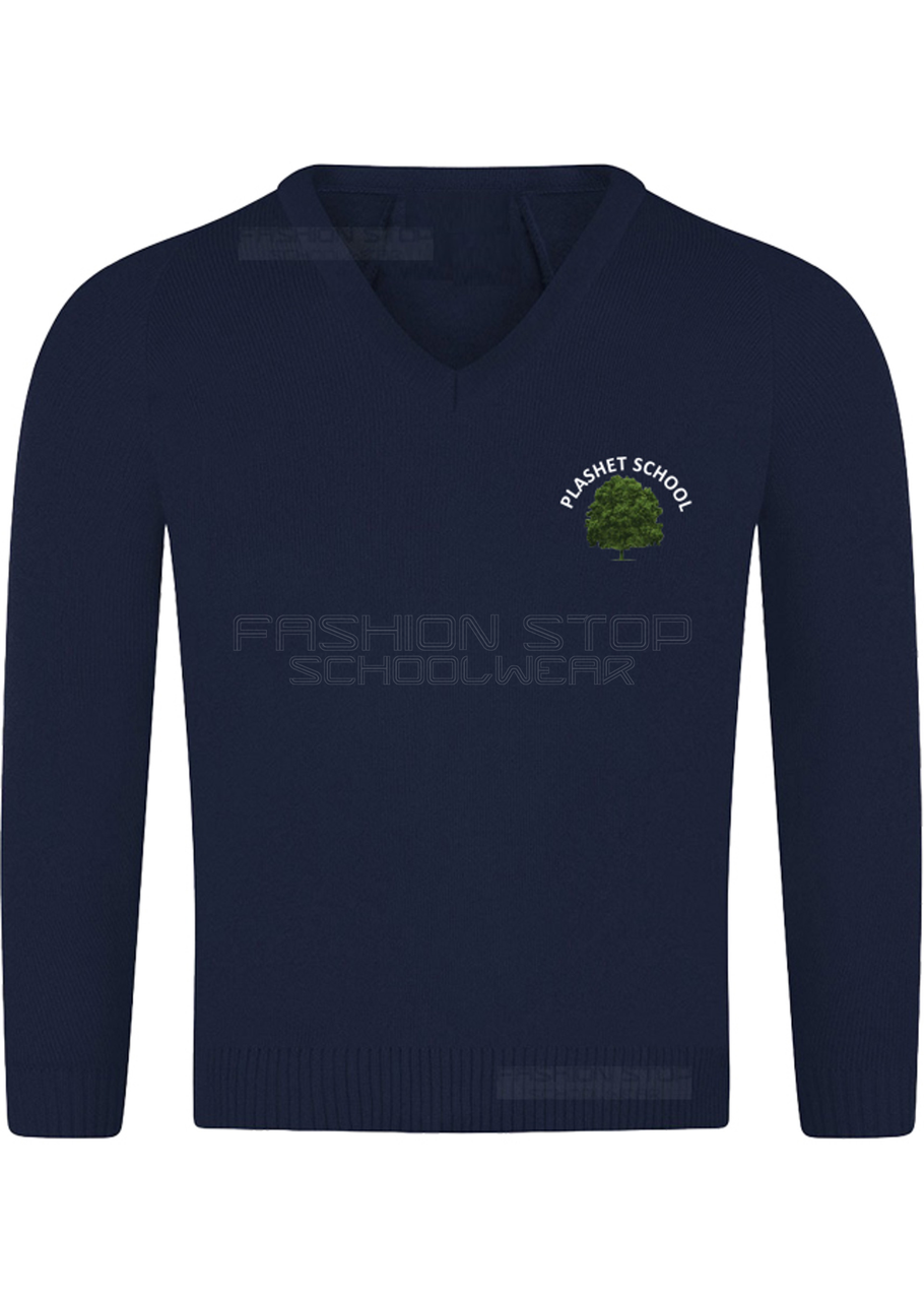 Plashet School Uniform V-Neck Jumper (Years 8 to 11 Only)