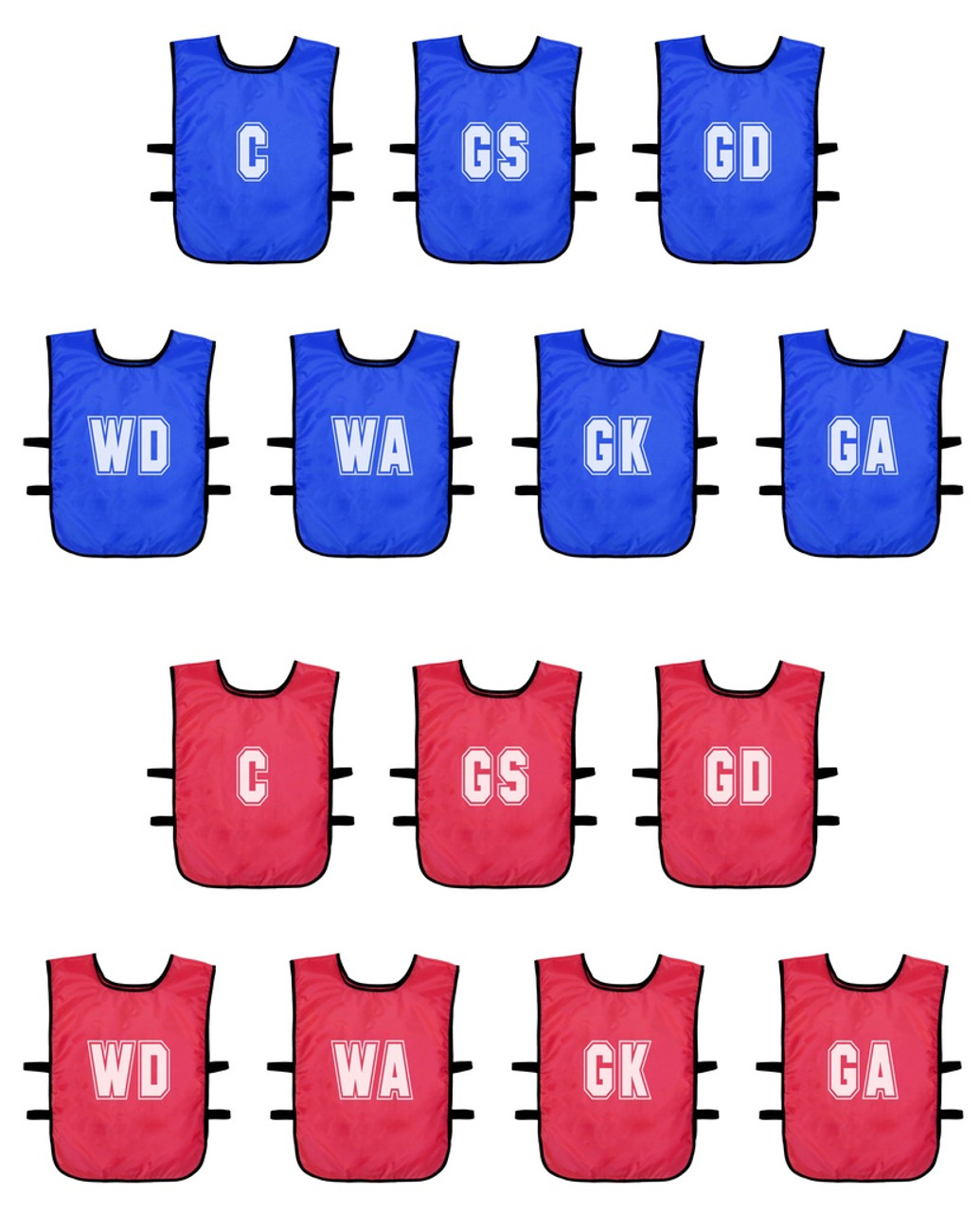 Netball Bibs, Vests For Netball Equipment