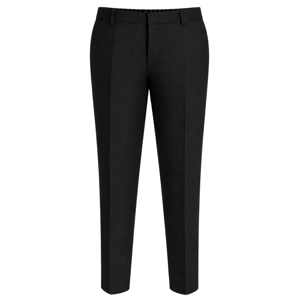 Boys’ Sturdy Fit Plus Size School Trousers – Wider Waist, Shorter Leg for Comfort (Ages 4–17)