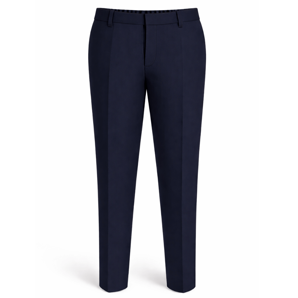 Boys’ Sturdy Fit Plus Size School Trousers – Wider Waist, Shorter Leg for Comfort (Ages 4–17)